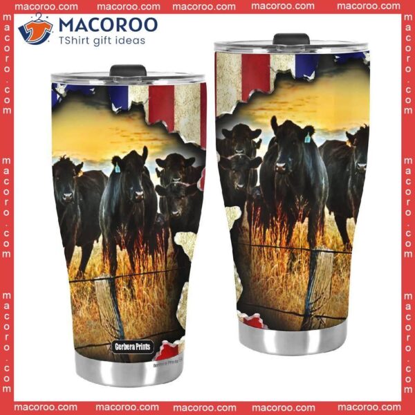 American Flag Buffalo Stainless Steel Tumbler