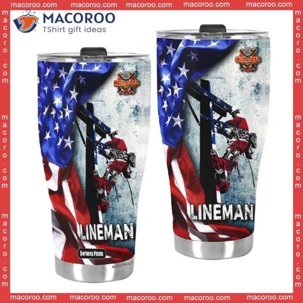 American Lineman Stainless Steel Tumbler