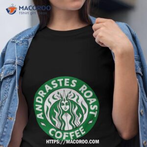 andrastes roast coffee inquisition green shirt tshirt