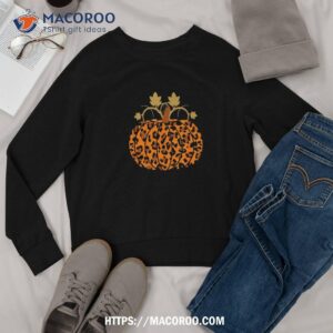 animal leopard print pumpkin halloween fall autumn shirt sweatshirt