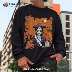 anime halloween zombie horror woman matching family kids shirt best halloween gifts sweatshirt