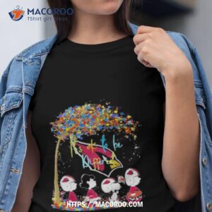 Arizona Cardinals Autism Nfl Peanut Characters It’s Ok To Be Differenshirt