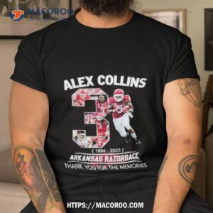 arkansas razorbacks alex collins 1994 2023 unisex shirt tshirt