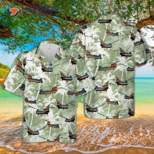 Army Boeing Ch-47 Chinook Hawaiian Shirt