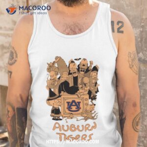 auburn tigers the simpsons halloween shirt tank top