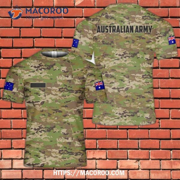 Australian Army Multicam Camouflage Uniform (amcu) Camo 3D T-Shirt