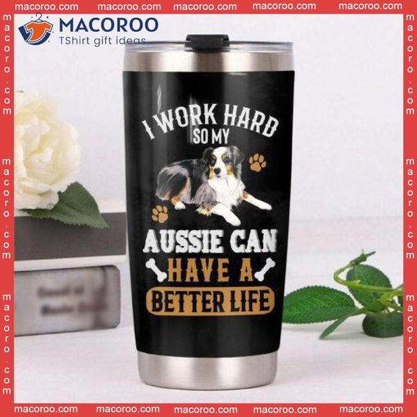 Australian Shepherd Dog Stainless Steel Tumbler