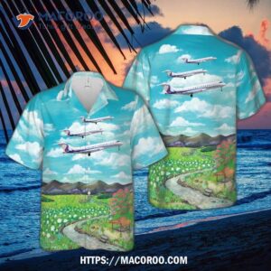 Avcon Jet Bombardier Global 6000 (bd-700-1a10) Hawaiian Shirt