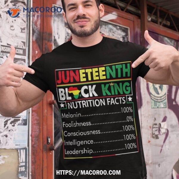 Awesome Juneteenth Black King Melanin Fathers Day Boys Shirt