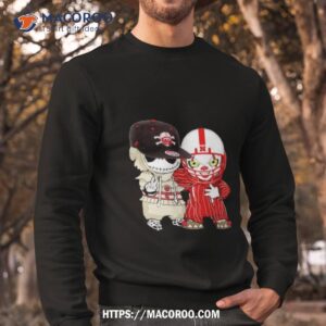 Baby Jack Skellington And Pennywise Nebraska Cornhuskers Halloween Shirt 2 baby jack skellington and pennywise nebraska cornhuskers halloween shirt sweatshirt