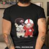 Baby Jack Skellington And Pennywise Nebraska Cornhuskers Halloween Shirt