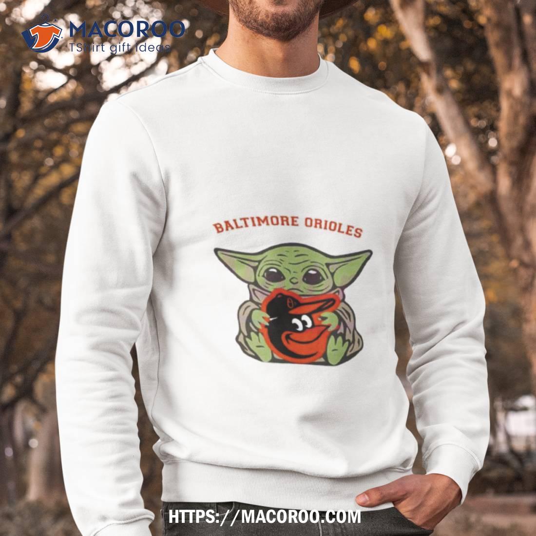 MLB Baseball Baltimore Orioles Star Wars Baby Yoda T Shirt