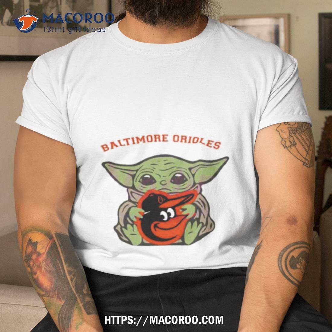 MLB Baseball Baltimore Orioles Star Wars Baby Yoda T Shirt