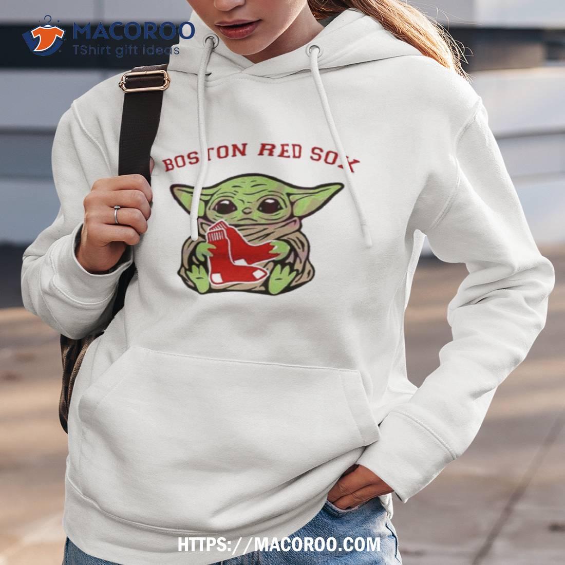 Baby Yoda Hug Boston Red Sox Star War Shirt Hoodie