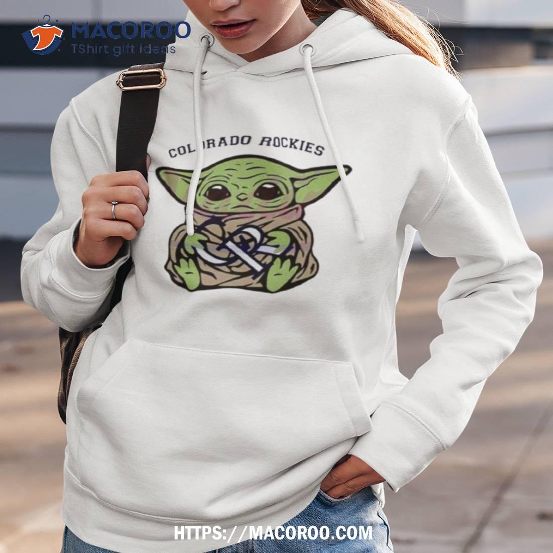 MLB Baseball Colorado Rockies Star Wars Baby Yoda T Shirt