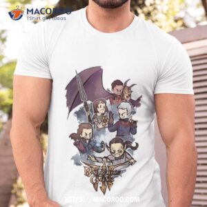 baldur s gate 3 chibi characters shirt tshirt