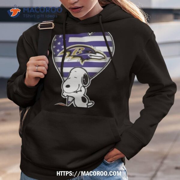 Baltimore Ravens Snoopy Love Football Sports 2023 Shirt