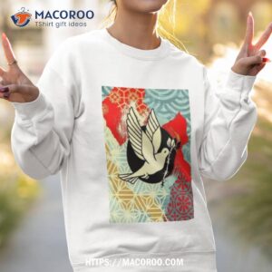 barb wire dove collage poster shirt sweatshirt 2