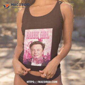 Barbie Girl Elon Musk Pink Collage Shirt 1 barbie girl elon musk pink collage shirt tank top 1
