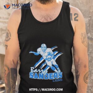 barry sanders detroit lions shirt tank top