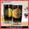 Baseball And Sunflower Stainless Steel Tumbler