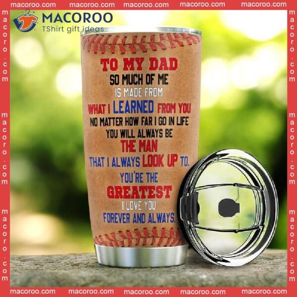 Baseball Dad And Son Forever Always Stainless Steel Tumbler