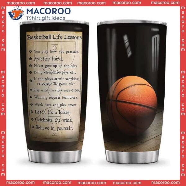 Basketball Lessons Stainless Steel Tumbler