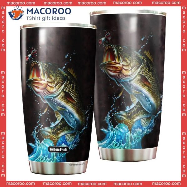 Bass Fishing Stainless Steel Tumbler