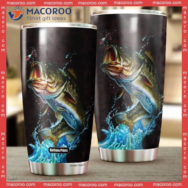 Bass Fishing Stainless Steel Tumbler