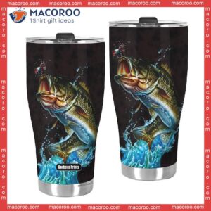 bass fishing stainless steel tumbler 2