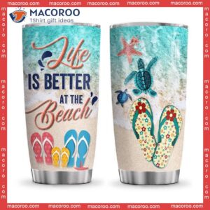 Beach Turtle Stainless Steel Tumbler