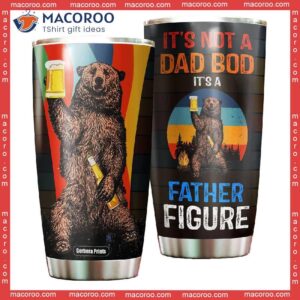 bear and beer lover father s day gift for dad stainless steel tumbler 0