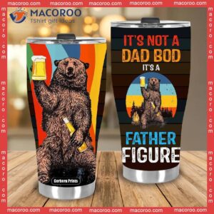 bear and beer lover father s day gift for dad stainless steel tumbler 2