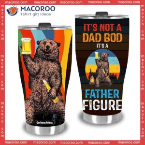 bear and beer lover father s day gift for dad stainless steel tumbler 3