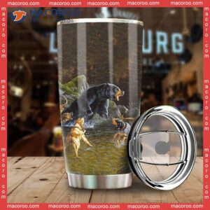 bear hunter stainless steel tumbler 1