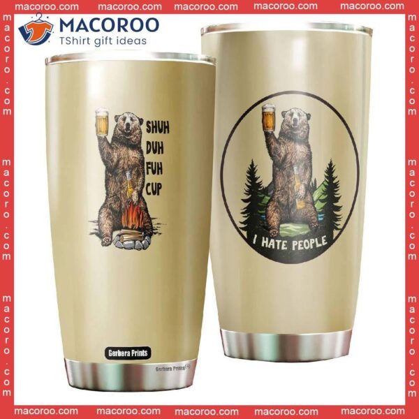 Bear Shuh Duh Fuh Stainless Steel Tumbler