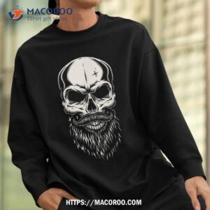 bearded skull lazy halloween costume cool skeleton beard shirt skeleton masks sweatshirt