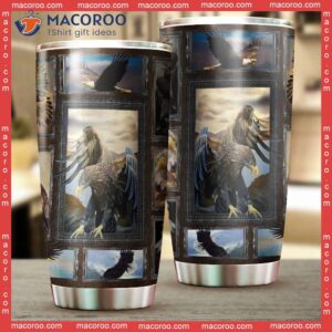 beautiful eagle stainless steel tumbler 0