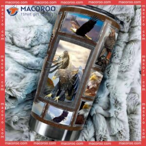 beautiful eagle stainless steel tumbler 1