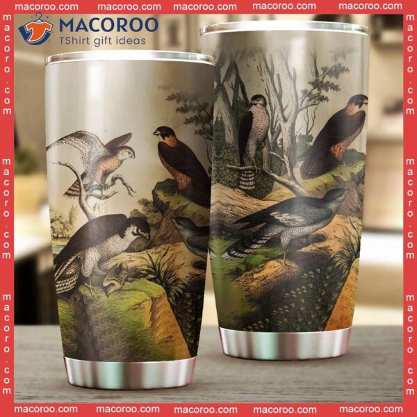 Beautiful Falcon Stainless Steel Tumbler