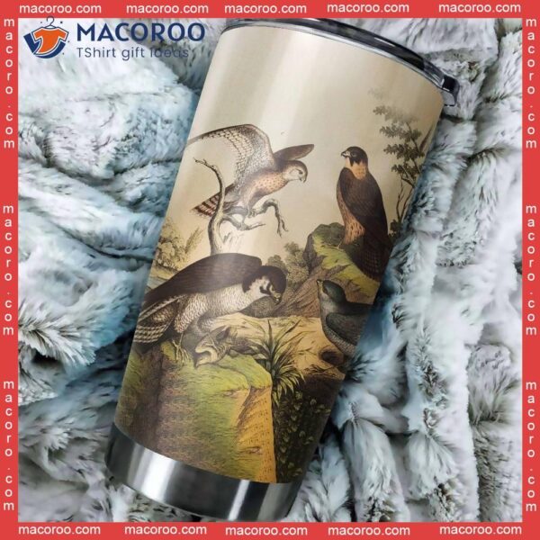 Beautiful Falcon Stainless Steel Tumbler