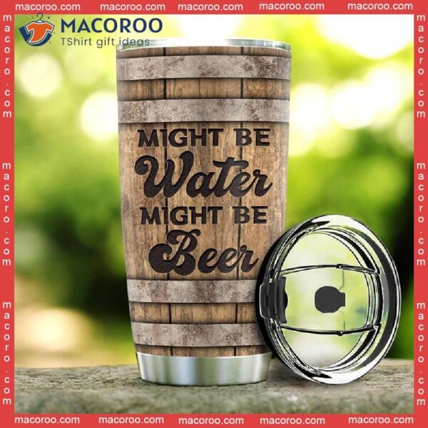 Beer Barrel Wooden Style Stainless Steel Tumbler