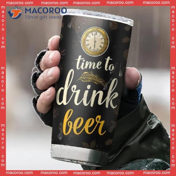 Beer Time Stainless Steel Tumbler