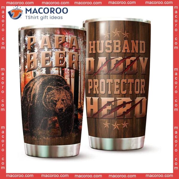 Being Papa Is Priceless Travel Stainless Steel Tumbler