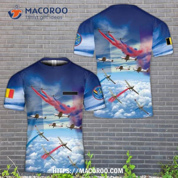 Belgium The Victors Piper Pa-28 Cherokee Flying Team 3D T-Shirt