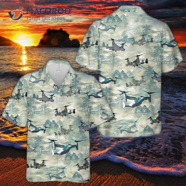 Bell Boeing V-22 Osprey Hawaiian Shirt