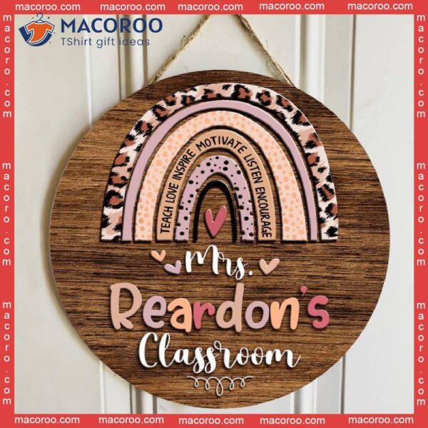 Best Christmas Gift Ideas For Teachers,personalized Name Welcome Teacher Door Hangers