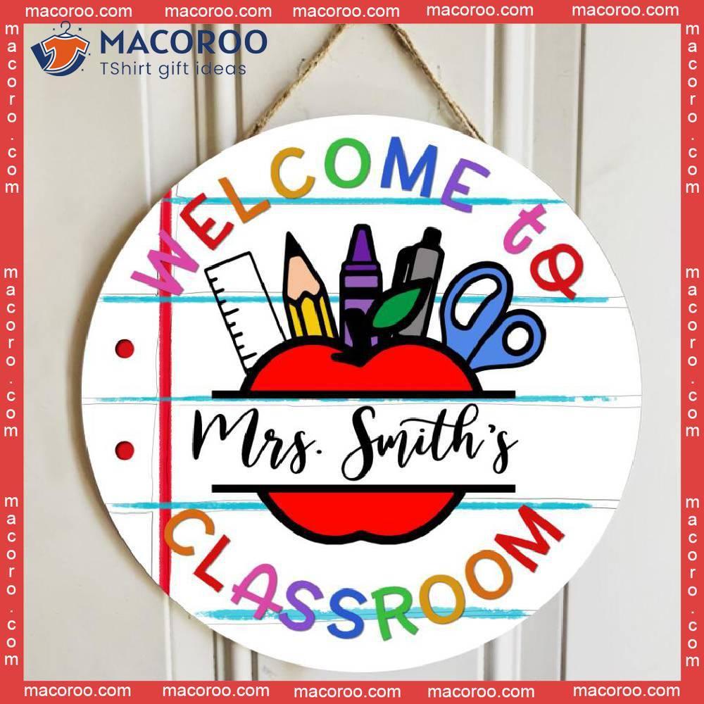 Best Gift Ideas For Teachers,personalized Name Welcome Teacher Signs Classroom