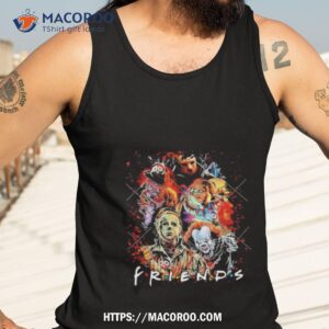 best horror movies friends freddy jason myers chucky pennywise friends halloween 2023 shirt tank top 3