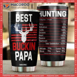 Best Papa Hunting Stainless Steel Tumbler